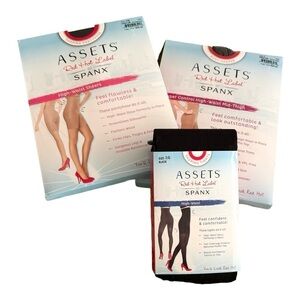 RED HOT by SPANX® High-Waist Mid-Thigh Slimmer/ Tights/ Sheers Bundle NWT